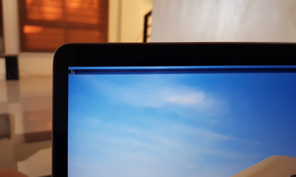 Black lines on laptop screen