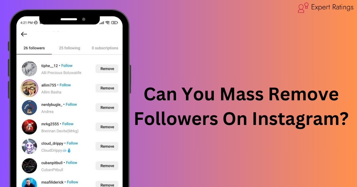 Can You Mass Remove Followers On Instagram?