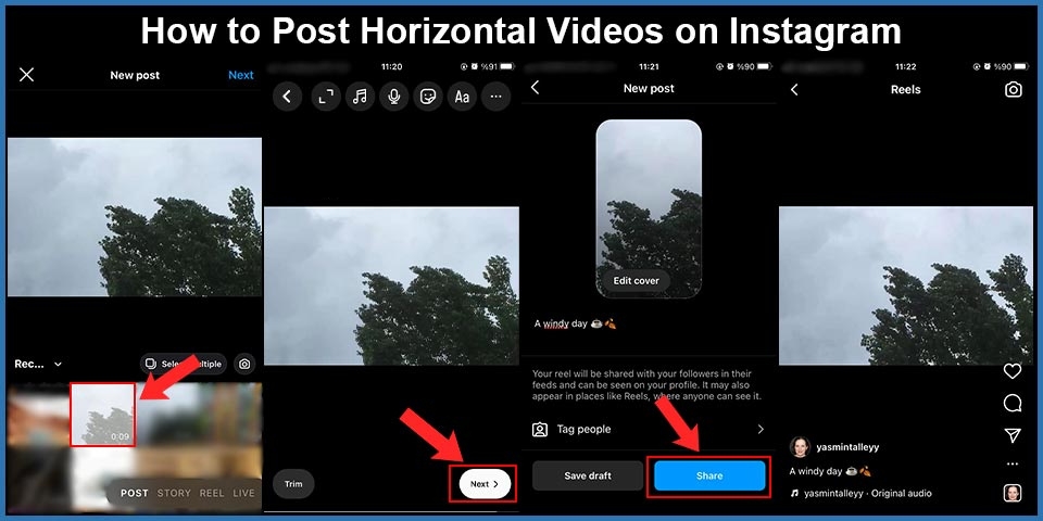 How to Post Horizontal Videos on Instagram?